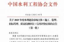 我公司荣获水利建设市场主体信用评价监理类AAA级信用等级证书